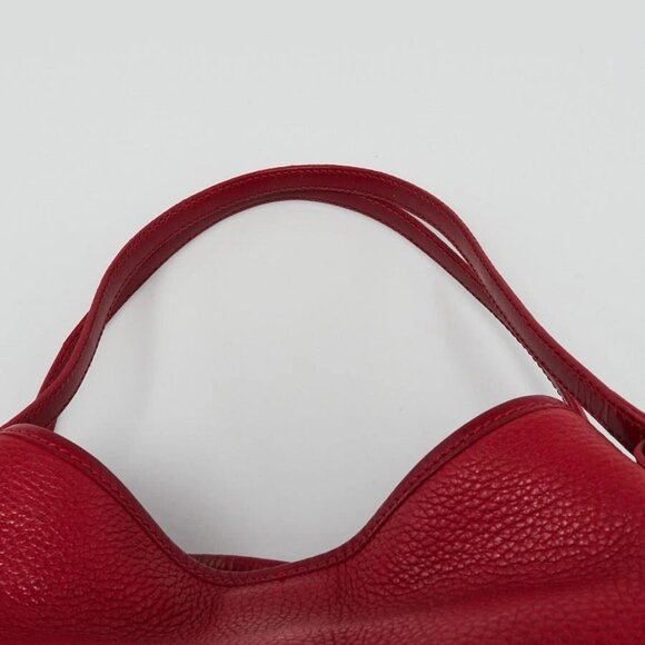 Burberry Red Leather Canterbury Tote Bag - Picture 5 of 11